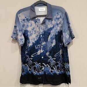 OVADIA & SONS Shirt Men Size Small Hawaiian Surf Button Down